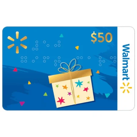 $50 Walmart Braille Gift Card